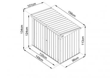 Zipper Metal Bin Box ZI-MTB2